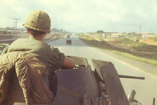 This was my view from behind the main gun turret.