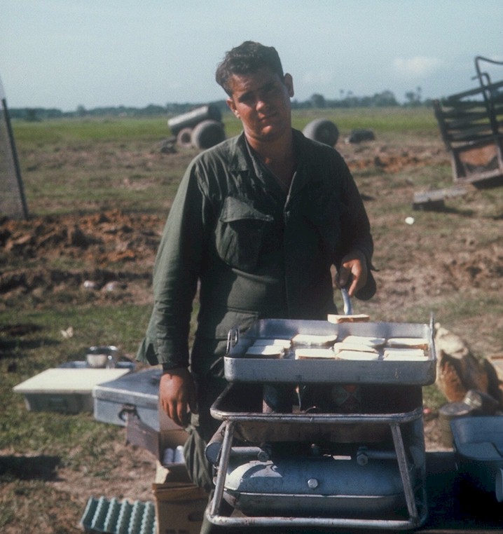 This is me, Bob Hersey, cooking breakfast for the men