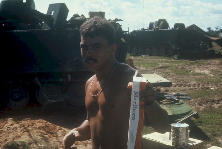 A Trooper of K Troop, 11th Armored Cavalry Regiment.