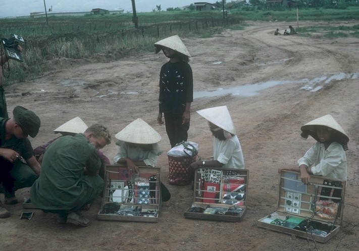 Where ever we went, we were always followed by girls selling souvenirs.