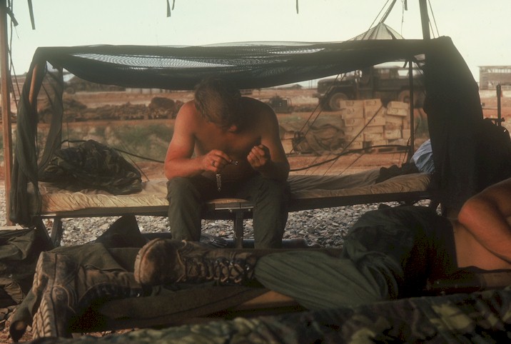 K Troop's mess tent - Long Binh, Vietnam.