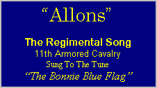 Allons - Regimental Song - 11th ACR